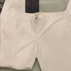 MICHAEL Michael Kors White Cropped Pants